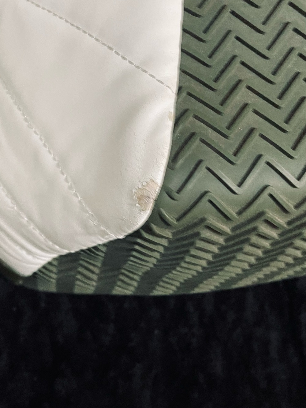 Jordan Olive Green and White Leather Backpack - Picture 6 of 9